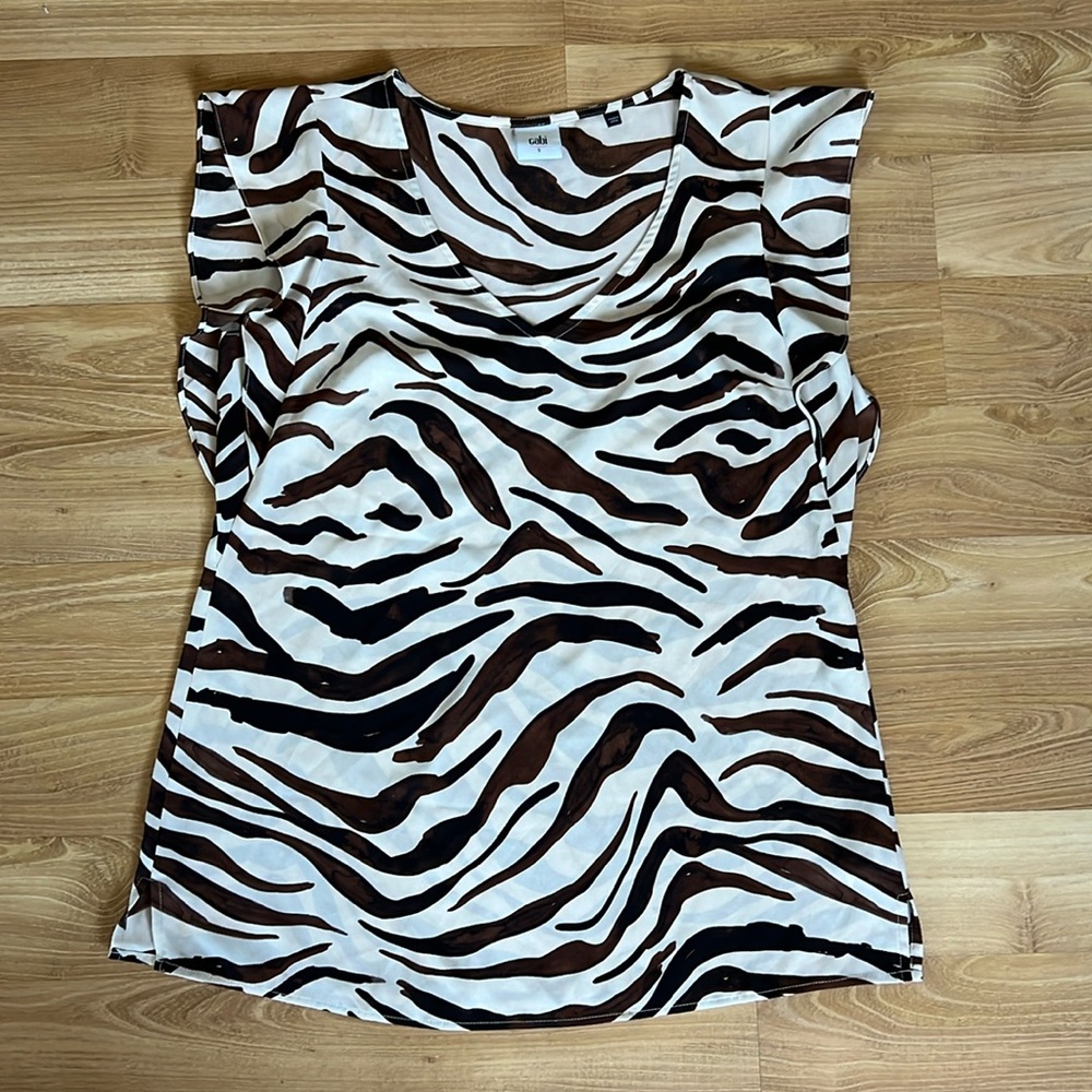 Cabi Animal Print Blouse